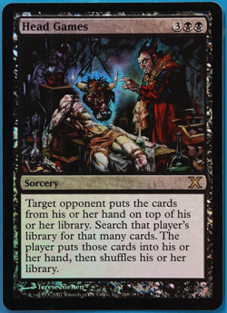 Head Games FOIL 10th Edition NM Black Rare MAGIC MTG CARD (ID# 502175) ABUGames - Image 1