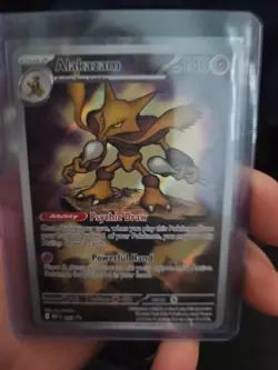 Pokemon TCG Alakazam EX Holo Ultra Rare Scarlet and Violet 009 Pokemon Center - Image 1
