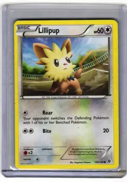 Pokemon Boundaries Crossed Lillipup #120/149 Common Near Mint or Better - Image 1