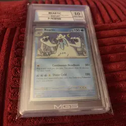 2025 POKEMON BLK EN-BLACK BOLT REVERSE HOLO #026 BEARTIC MGS Gem Mint 10 - Image 1