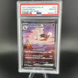 Pokemon 151 Japanese Charizard #201 Special Art Rare PSA 10 GEM MINT SV2a - Image 5