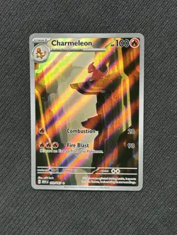 NM Charmeleon 169/165 Scarlet & Violet: 151 IR Holo Pokemon Card - Image 1