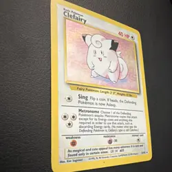 Wizards Pokemon TCG Clefairy 5/102 Base Set Unlimited Holo Rare 1999 40 HP - Image 3