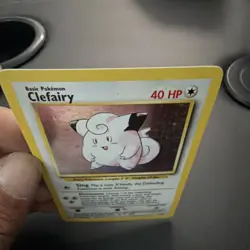 Wizards Pokemon TCG Clefairy 5/102 Base Set Unlimited Holo Rare 1999 40 HP - Image 5
