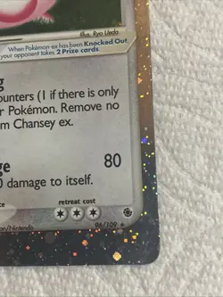 Pokemon Ruby Sapphire: Chansey ex 96/109 Holo Foil Rare Excellent!! - Image 3