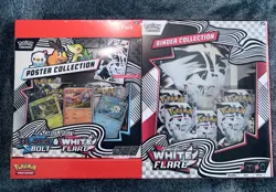 Pokemon Black Bolt and White Flare Binder + Unova Poster Collection (Set of 2) - Image 1