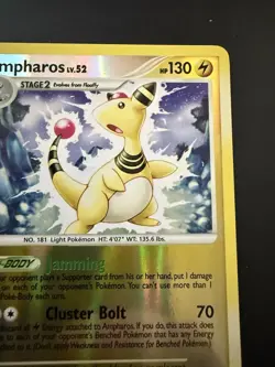 Pokemon TCG Secret Wonders Ampharos 1/132 Reverse Holo - Near Mint - Image 3