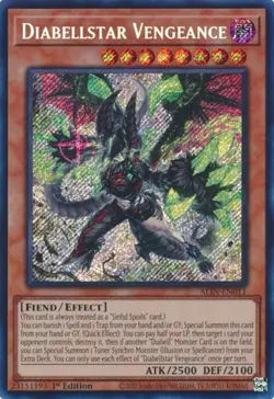 x1 Diabellstar Vengeance - ALIN-EN011 - Secret Rare - 1st Edition Yu-Gi-Oh! M/NM - Image 1