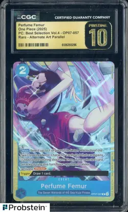 2025 One Piece PC Best Selection Vol.4 Perfume Femur Boa Alt Art CGC 10 PRISTINE - Image 1