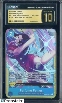 2025 One Piece PC Best Selection Vol.4 Perfume Femur Boa Alt Art CGC 10 PRISTINE - Image 1