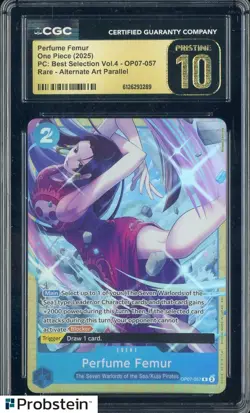 2025 One Piece PC Best Selection Vol.4 Perfume Femur Boa Alt Art CGC 10 PRISTINE - Image 1
