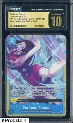 2025 One Piece PC Best Selection Vol.4 Perfume Femur Boa Alt Art CGC 10 PRISTINE - Image 1