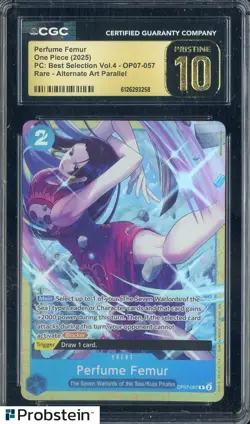 2025 One Piece PC Best Selection Vol.4 Perfume Femur Boa Alt Art CGC 10 PRISTINE - Image 1