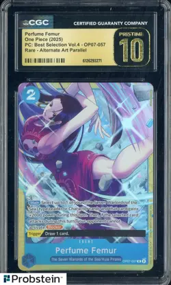 2025 One Piece PC Best Selection Vol.4 Perfume Femur Boa Alt Art CGC 10 PRISTINE - Image 1