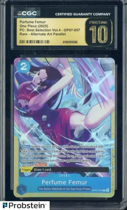 2025 One Piece PC Best Selection Vol.4 Perfume Femur Boa Alt Art CGC 10 PRISTINE - Image 1