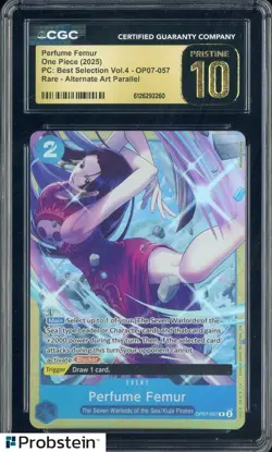 2025 One Piece PC Best Selection Vol.4 Perfume Femur Boa Alt Art CGC 10 PRISTINE - Image 1