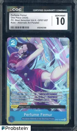 2025 One Piece PC Best Selection Vol.4 Perfume Femur Boa Alt Art CGC 10 GEM MINT - Image 1