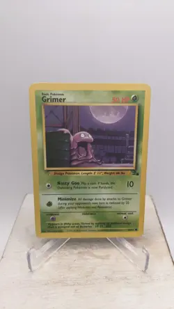 Vintage Pokemon TCG WOTC #48/62 Grimer Fossil Unlimited Regular Common Card - MP - Image 1