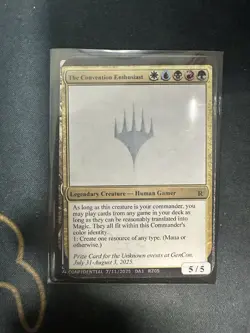 MTG the Convention Enthusiast Playtest Card Gencon Unknown Event Exclusive 2025 - Image 1