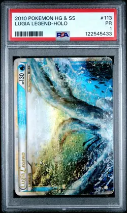 Sequential PSA 1 Pokemon Lugia LEGEND 113 & 114 HeartGold SoulSilver Ultra Rare - Image 2