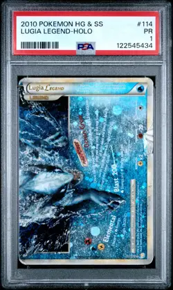 Sequential PSA 1 Pokemon Lugia LEGEND 113 & 114 HeartGold SoulSilver Ultra Rare - Image 4