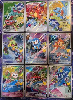 MINT *First Partner ILLUSTRATION COLLECTION* 9 CARD SET *Series 1* Pokemon - Image 1