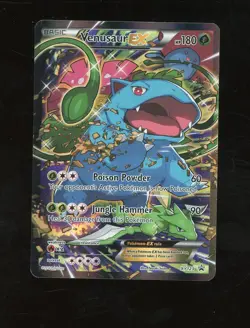 Pokemon TCG Venusaur EX XY123 Black Star Promo Full Art Card - Image 1