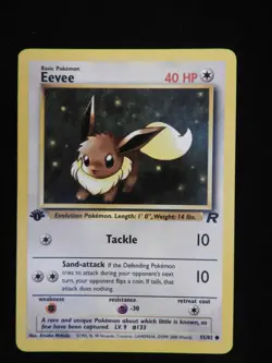 Eevee Team Rocket 55/82 1st Edition Pokemon Card NM - Image 1