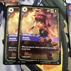 Annie Dark Child OGS 017/024 Proving Grounds Riftbound TCG Bundle - 7 cards - Image 3