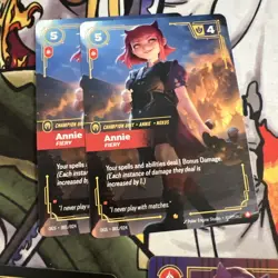 Annie Dark Child OGS 017/024 Proving Grounds Riftbound TCG Bundle - 7 cards - Image 5