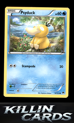 Psyduck 16/122 Pokemon Common XY - BREAKpoint Card NM - Image 1
