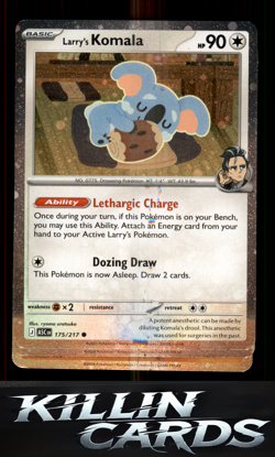 Larry's Komala - 175/217 (Cosmo Holo) 175/217 Pokemon Common Miscellaneous Cards - Image 1