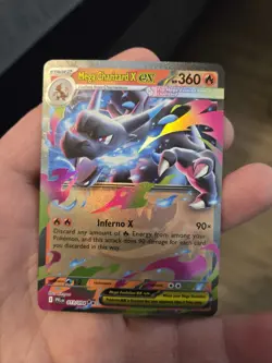 Mega Charizard x EX RR 013/080 Holo Phantasmal Flames Pokemon Card - Image 1