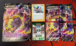 Pokemon Morpeko V-Union 4 Card Set W/big Card And Extras - Image 1