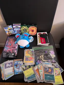 Pokemon Card Plush Lot Korean English and Japanese - Image 1