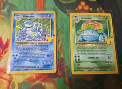 Pokemon Celebrations Blastoise & Venusaur Classic Collection Holo Near Mint - Image 1