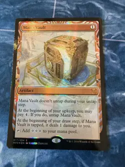 MTG Mana Vault Masterpiece Foil Kaladesh Inventions Near Mint. Authentic, NM - Image 1