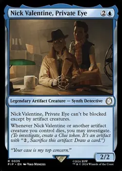 Nick Valentine, Private Eye Universes Beyond: Fallout MTG Magic The Gathering - Image 1