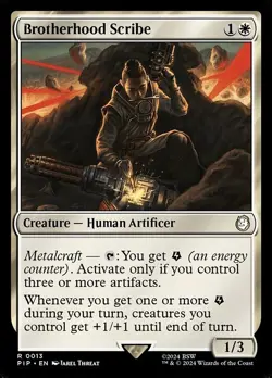 Brotherhood Scribe Universes Beyond: Fallout MTG Magic The Gathering - Image 1