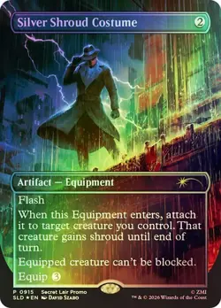 Silver Shroud Costume Fallout Foil MTG Magic The Gathering - Image 1