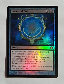 Magic MTG - Immortal Coil (Foil) - Shards of Alara - NM - Image 1