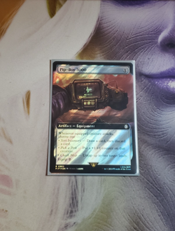 Pip-Boy 3000 - Extended Art - Surge Foil - Fallout MTG Magic - Near Mint NM - Image 1