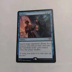 Bribery CMM 077 Commander Masters Mythic Blue Sorcery MTG NM - Image 1