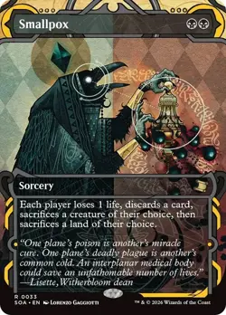 Smallpox Borderless Secrets of Strixhaven NM MTG - Image 1