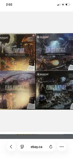 Magic the Gathering Final Fantasy Scene Box Set of 4 Factory Sealed CASE Display - Image 4