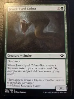 Jewel-Eyed Cobra 168/303 Common Modern Horizons 2 Magic: The Gathering - Image 1