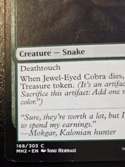 Jewel-Eyed Cobra 168/303 Common Modern Horizons 2 Magic: The Gathering - Image 4