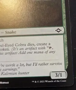 Jewel-Eyed Cobra 168/303 Common Modern Horizons 2 Magic: The Gathering - Image 5