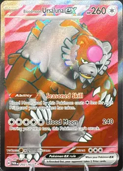 Bloodmoon Ursaluna ex 202/167 Pokemon Twilight Masquerade NM Full Art Holo - Image 1