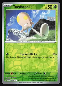 Toedscool - 024/198 Pokemon SV01: Scarlet & Violet Base Set Reverse Holo Common - Image 1